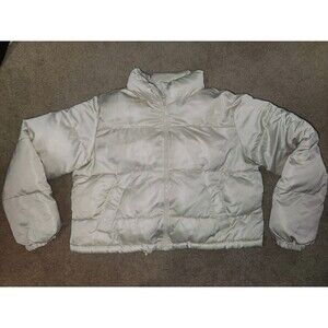 No Boundaries Cream Winter Coat Girls XL 16-18